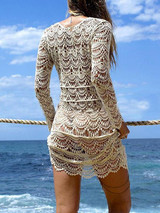 Knitting Hollow Bikini Cover-up Swimwear
