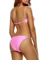 Casual Strappy Spaghetti Strap Hollow Out Plain Swimwear