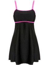 Casual Spaghetti Strap Contrast Trim Swimwear Casual Spaghetti Strap Contrast Trim Swimwear