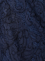 Casual Lace Patchwork Plain Graceful Round Neck Skater-dress