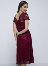 Casual Decorative Buttons Hollow Out Sexy Lace Skater Dress