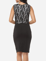 Casual Lace Patchwork Elegant Bodycon Dress