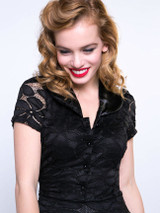 Casual V-Neck Plain Lace Skater Dress Casual V-Neck Plain Lace Skater Dress