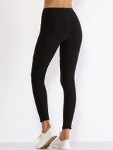 Casual Lace Patchwork Plain Slim-leg Mid-rise Leggings