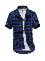 Casual Mens Classic Plaid Shirt