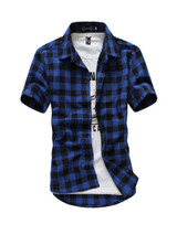 Casual Mens Classic Plaid Shirt