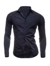 Casual Men's Fashion Plain Multicolor Shirt