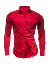 Casual Men's Fashion Plain Multicolor Shirt