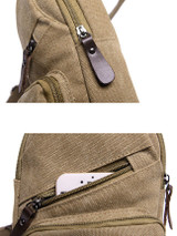 Casual Men Canvas Leisure Shoulder Bag Casual Men Canvas Leisure Shoulder Bag