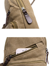 Casual Men Canvas Leisure Shoulder Bag Casual Men Canvas Leisure Shoulder Bag