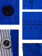Casual Mens Basic Plain Small Lapel Shirt