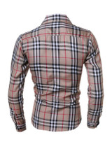 Casual Classic Plaid Mens Shirt