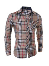 Casual Classic Plaid Mens Shirt