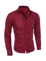 Casual Mens Plus Size Plain Shirt