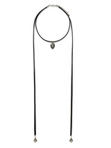 Casual Velvet Waterdrop Pendant Necklace