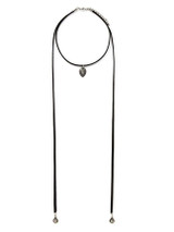 Casual Velvet Waterdrop Pendant Necklace