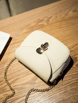 Casual Gold Chain Basic Crossbody Bag