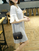 Casual Gold Chain Basic Crossbody Bag