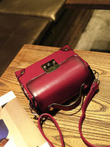 Casual Rivet Gradient Pu Crossbody Bag