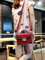 Casual Rivet Gradient Pu Crossbody Bag