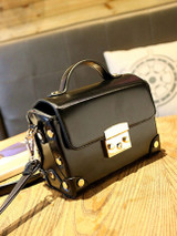 Casual Rivet Gradient Pu Crossbody Bag