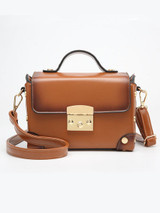 Casual Rivet Gradient Pu Crossbody Bag