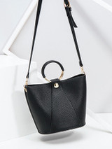 Casual Round Handle Crossbody Bag