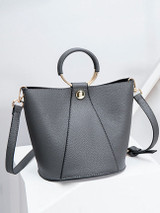 Casual Round Handle Crossbody Bag