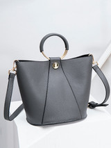 Casual Round Handle Crossbody Bag