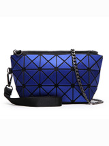 Casual Gold Geometric Pu Chain Hand Bag