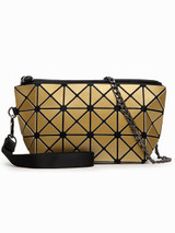 Casual Gold Geometric Pu Chain Hand Bag