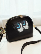 Casual Sequins Big Eyes Shell Bag