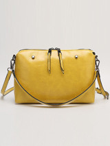 Casual Rivet Trim Basic Crossbody Bag