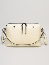 Casual Rivet Trim Basic Crossbody Bag