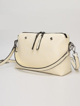 Casual Rivet Trim Basic Crossbody Bag