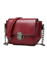 Casual Vintage Chain Plain Crossbody Bag