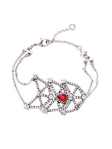 Casual Red Crystal Rhinestone Bracelet