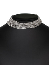 Casual Rhinestone Luxurious Gold Choker Necklace