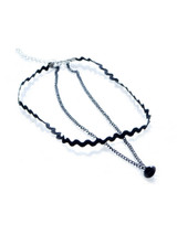 Casual Wave Layered Choker Necklace