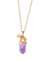 Casual Elephant Pendant Crystal Necklace