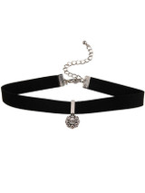 Rhinestone Layered Choker Necklace