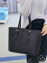 Casual Basic Big Capacity Plain Shoulder Bag