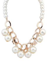 Casual Faux Pearl Chain Necklace
