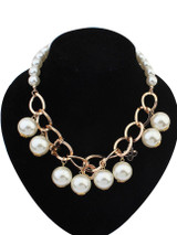 Casual Faux Pearl Chain Necklace