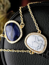 Casual Gold Plated Faux Crystal Chain Bracelet Casual Gold Plated Faux Crystal Chain Bracelet