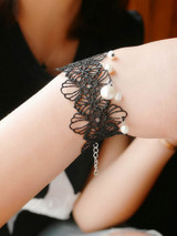 Casual Vintage Lace Pearl Bracelet