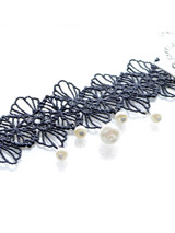 Casual Vintage Lace Pearl Bracelet