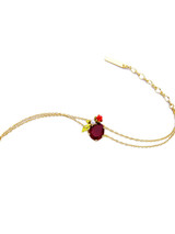 Casual Purple Crystal Chain Bracelet
