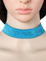 Casual Hollow Out Color Choker Necklace