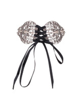 Casual Vintage Hollow Out Lace-Up Choker Necklace